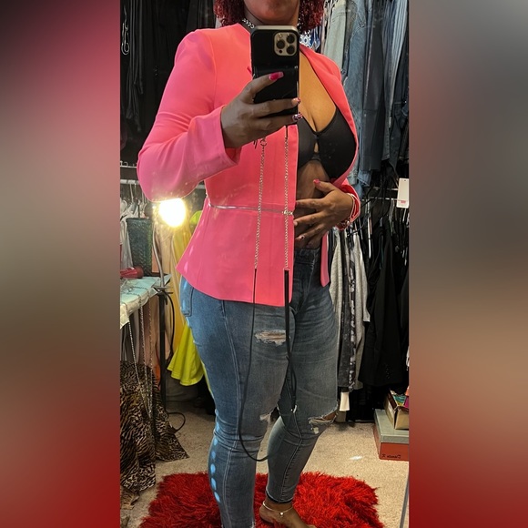 Hot Pink Blazer - Picture 3 of 4